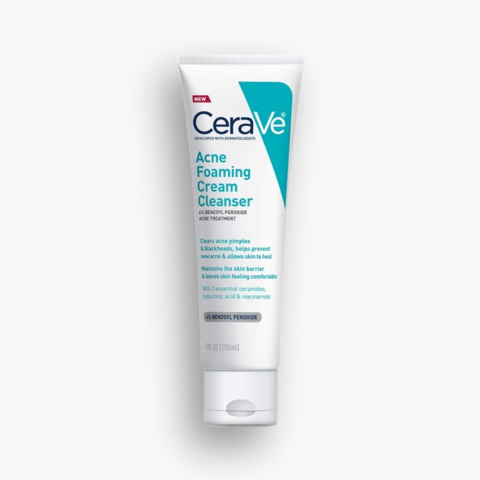 CeraVe Acne Foaming Cream Cleanser for Black Men