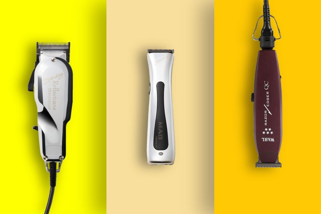 Three types of wahl clippers